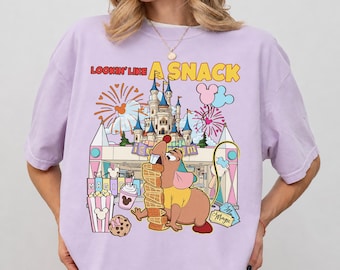 Retro Disney Gus Gus Lookin’ Like a Snack Watercolor Shirt, Disney Snack Lover Gift, Cinderella Gus Magic Kingdom Castle Shirt