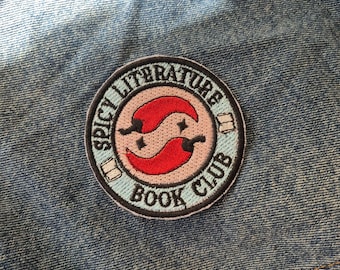 Spicy Romance Lovers Book Club Iron On Patch Badge |Made To Order|