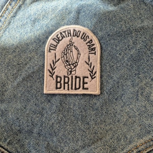 Till Death Do Us Part Bridal Iron On Patch Badge |Made To Order|