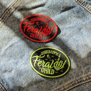 Feral Child Punk Rocker Iron On Patch Badge |Made To Order|
