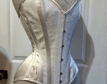 Planket Turquosie dupion Overbust Corset