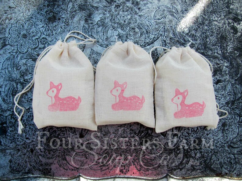 Deer Birthday Party Woodland Favors Pink Fawn Favors Woodland Birthday Woodland Birthday Favors