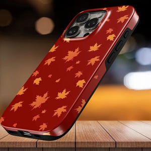 Funda para teléfono Maple Fall Leaves TOUGH Cover para iPhone 17 Pro Max, 16e, 15, 14, 13 y Samsung S26 Ultra, S25 FE, A57, A56, Pixel 10, 9, 8, 7, 6