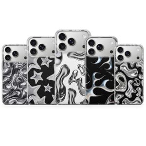 Chrome Phone Case Liquid Metal Cover for Samsung S26 Ultra, S25 FE, S24, A57, A56 & iPhone 17 Pro Max, 16e, 15, 14, 13, 12, Pixel 10, 9, 8