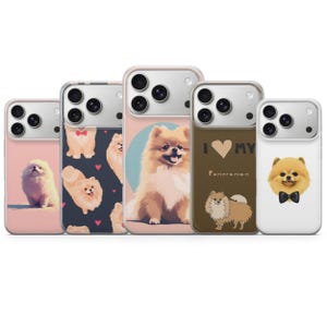 Pomeranian Spitz Mobilskal Husdjursfodral för iPhone 17 Pro Max, 16e, 15, 14, 13 & Samsung S26 Ultra, S25 FE, A57, A56, Pixel 10, 9A
