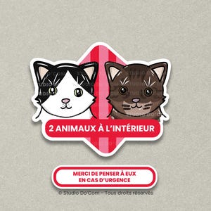 Stickers animaux urgence – Illustration personnalisée