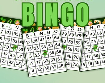 St. Patrick's Day Bingo Printable Game,Digital Download Party Activity for Kids & Classrooms,US Letter PDF