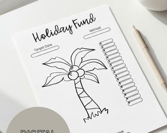 Saving Tracker Printable, Budget Finance Planner, Digital Savings Journal, Money Tracker PDF
