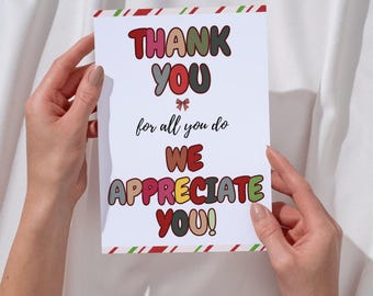 Appreciation Printable Sign, Thank You for All You Do, Thank You Sign, Thank You Tags, Employee Appreciation,Teacher Appreciation,Staff, PTA