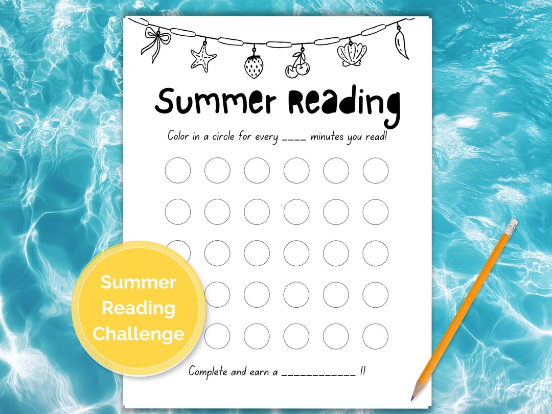 Kids Summer Reading Challenge Printable | Summer Reading Tracker for ...
