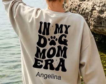 Hundemama Pullover | Dog Mom Era Sweatshirt | Pfotenabdruck Sweater | Geschenk für Hundeliebhaber | Cozy Unisex Pullover