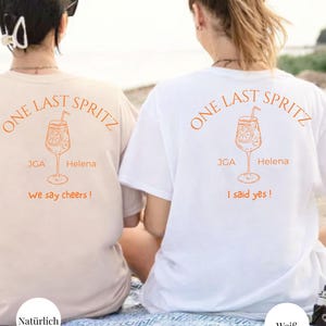 Camisa JGA personalizada Damen / Camisa Team Braut / Camiseta Braut / Traje Junggesellinnenabschied / JGA Geschenk Natürlich-Braut