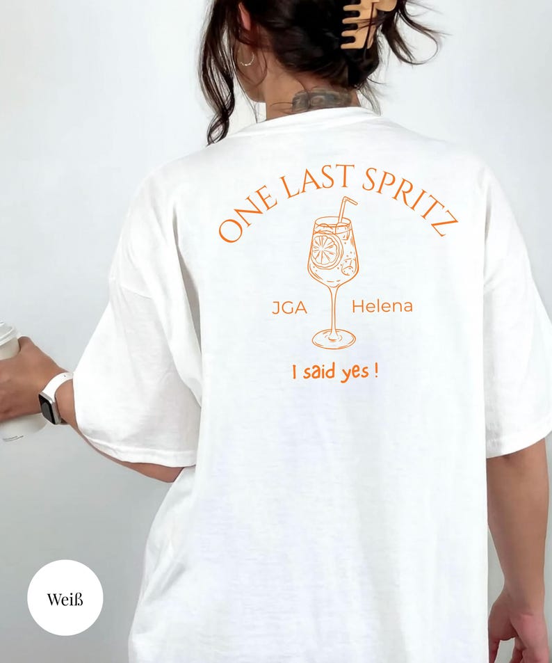 Camisa JGA personalizada Damen / Camisa Team Braut / Camiseta Braut / Traje Junggesellinnenabschied / JGA Geschenk imagen 14