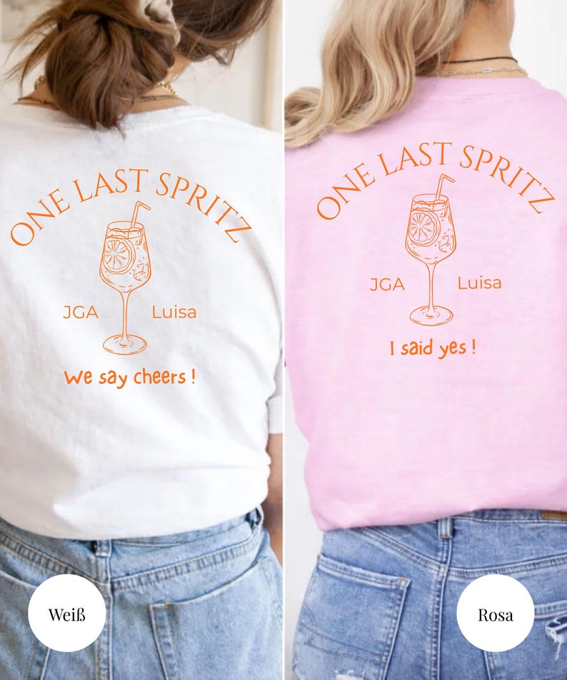 Camisa JGA personalizada Damen / Camisa Team Braut / Camiseta Braut / Traje Junggesellinnenabschied / JGA Geschenk imagen 3