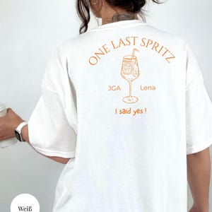 Camisa JGA personalizada Damen / Camisa Team Braut / Camiseta Braut / Traje Junggesellinnenabschied / JGA Geschenk Weiß-Braut