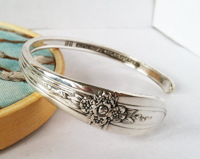 Spoon CUFF Bracelet, Size Medium, Triumph 1941, Eco Friendly Upcycled