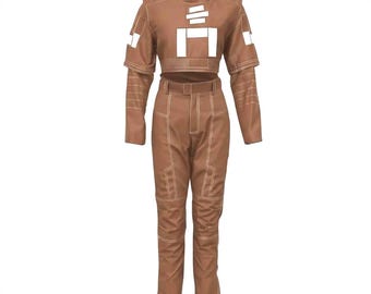 Female Bounty Hunter Cosplay Costume  | Brown Mandalorian Outfit for Comic-Con, Halloween & Conventions