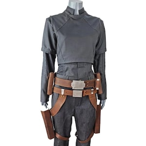 Sabine Wren Cosplay Costume | Mandalorian Armor Outfit With Leather Holster Belt | Star Wars Rebels Ahsoka Inspired Suit image 1