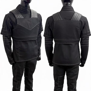 Mandalorian Flygdräkt Din Djarin Cosplay Underdräkt Star Wars Kostym Beskar Style Prisjägare Outfit Galaktisk Krigardräkt bild 1