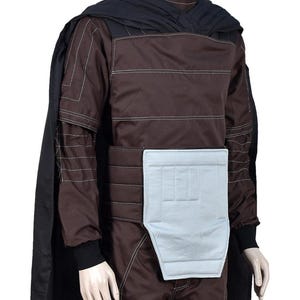 Din Djarin Mandalorian Cosplay Suit | Beskar Armor Costume | Star Wars Bounty Hunter Outfit with Cape & Holster Belt image 4