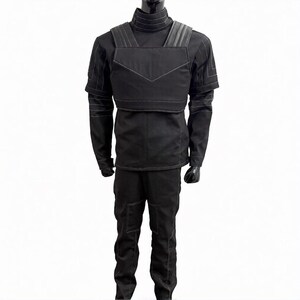 Mandalorian Flygdräkt Din Djarin Cosplay Underdräkt Star Wars Kostym Beskar Style Prisjägare Outfit Galaktisk Krigardräkt bild 2