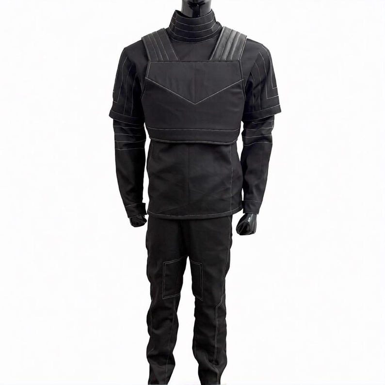 Mandalorian Flygdräkt Din Djarin Cosplay Underdräkt Star Wars Kostym Beskar Style Prisjägare Outfit Galaktisk Krigardräkt bild 2