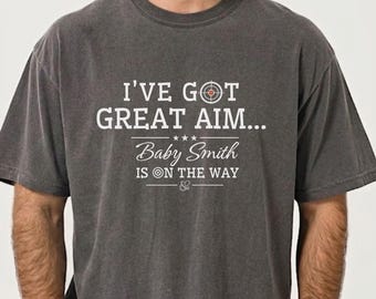 Funny Expecting Dad Shirt, Baby Announcement Tee, Pregnancy Reveal Gift for Dad To Be, Custom Name, New Dad Tee, Pregnancy Announcement Tee