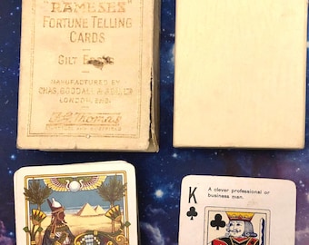 Antique Rameses Fortune Telling Cards - White Box 1910 Complete FULL SET