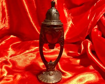 Vantine's Tall Bronze Art Deco Incense Burner Complete No. 1257 1920's