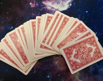 RARE Antique Fortune Telling Cards - The Nile no. 68 - FIRST PRINTING Red Back 1897