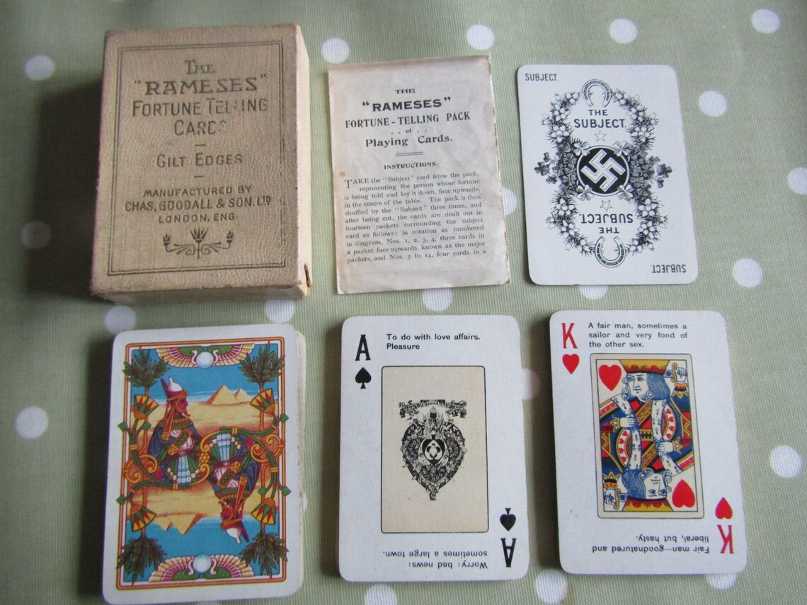 Antique Rameses Fortune Telling Cards 1910 NEAR MINT | Etsy