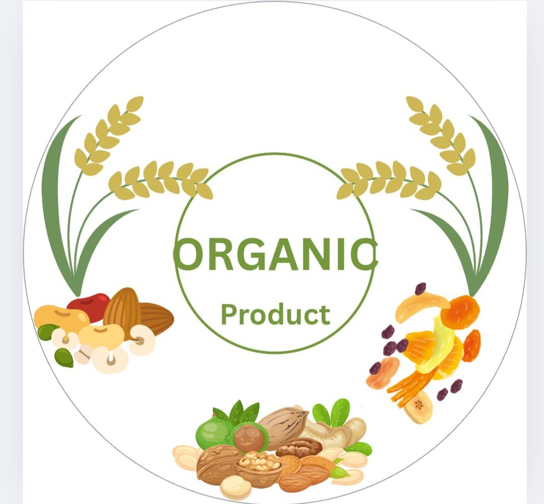 Product Sticker Format Organic Product Sticker Template, Natural Product Label, Editable Canva ...