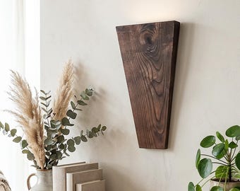Minimalist Wooden Sconce – Ash, Oak, Blackwood Ambient Wall Light