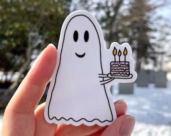 Cake Ghost Sticker
