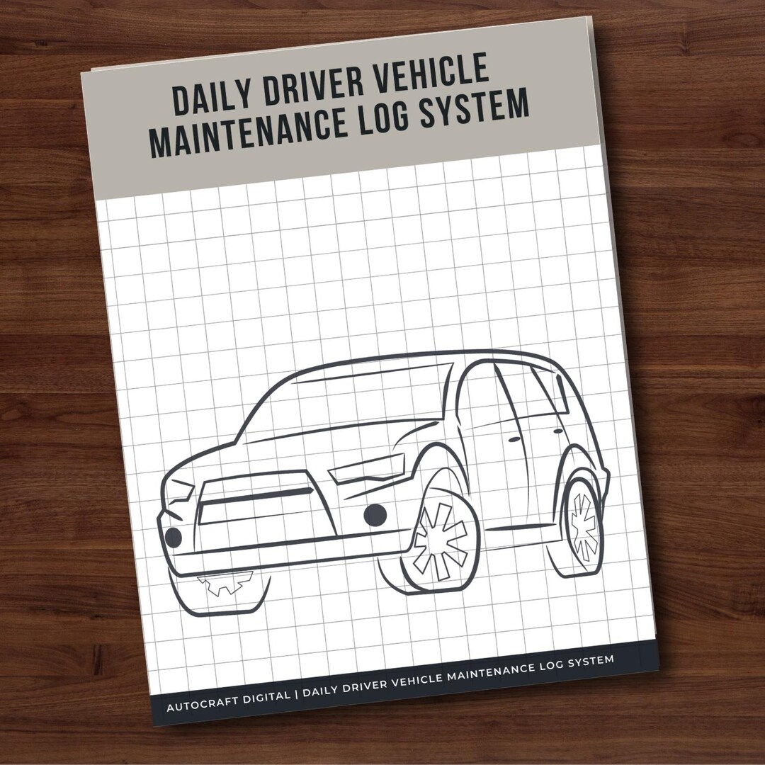 Printable Car Maintenance Log | Vehicle Service, Expense Tracker (PDF ...