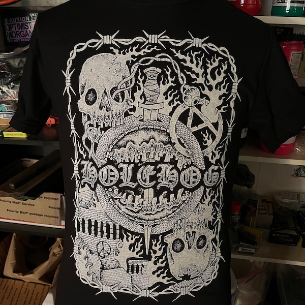 HOLEHOG "dystopian reality" punk shirt by Wesley K Brown