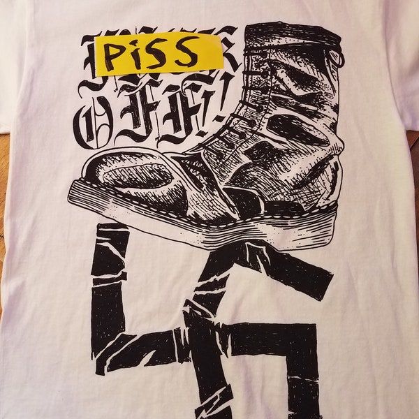mature** " F*** OFF!" shirt by addicted to chaos punk boot oi!