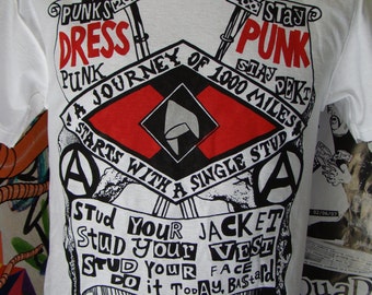 punks dress punk anarchist stud gang wksj WHITE shirt by addicted to chaos