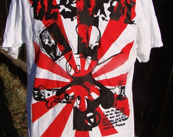 crucified MICK-E destroy shirt seditionaries style t-shirt by addicted to chaos rising sun