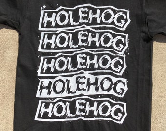 HOLEHOG punk band shirt