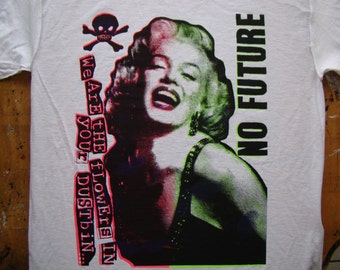 marilyn monroe no future seditionaries style shirt by addicted to chaos sizes small - XL