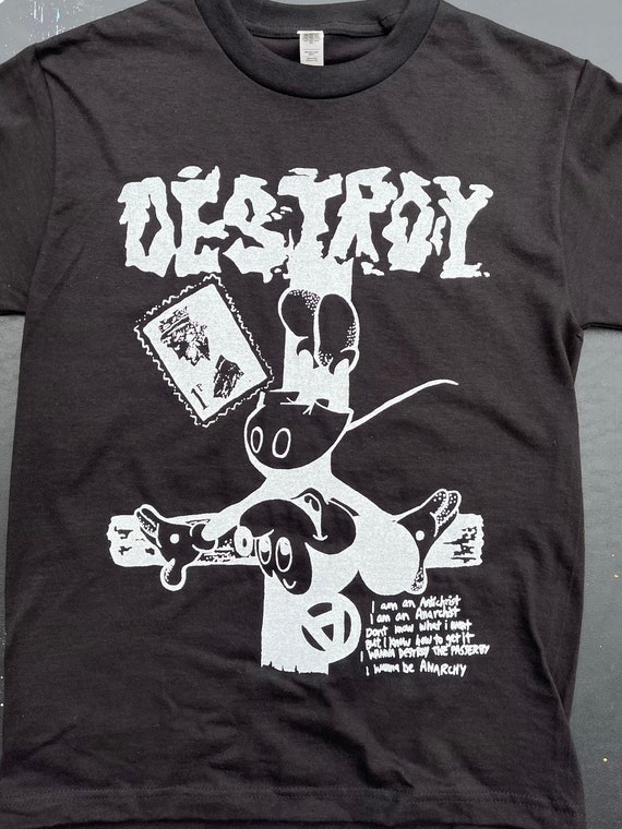 Crucified Mickey Seditionaries Style Shirt Black Shirt Version! - Etsy