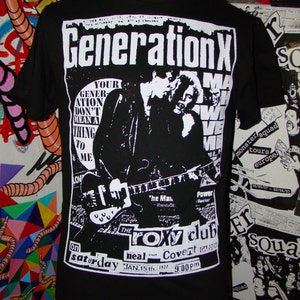 Koszulka z nadrukiem Generation X 1977 flier męska mała - XL
