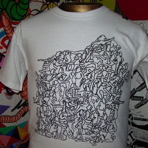 cartoon orgy t shirt sex seditionaries repro size sm -xl