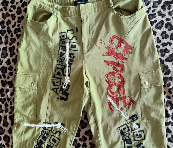 NO ID bondage zip design pants Banned Ladies Zip off Bondage Trousers Shorts | Angel Clothing