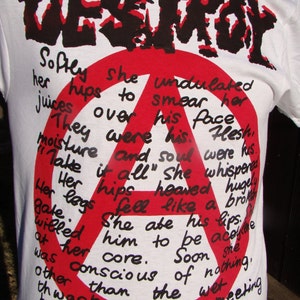 DESTROY anarchist love story seditionaries style punk shirt by addicted to chaos