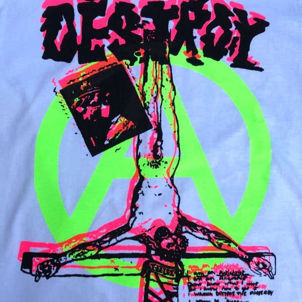 Destroy seditionaries jesus shirt by addicted to chaos