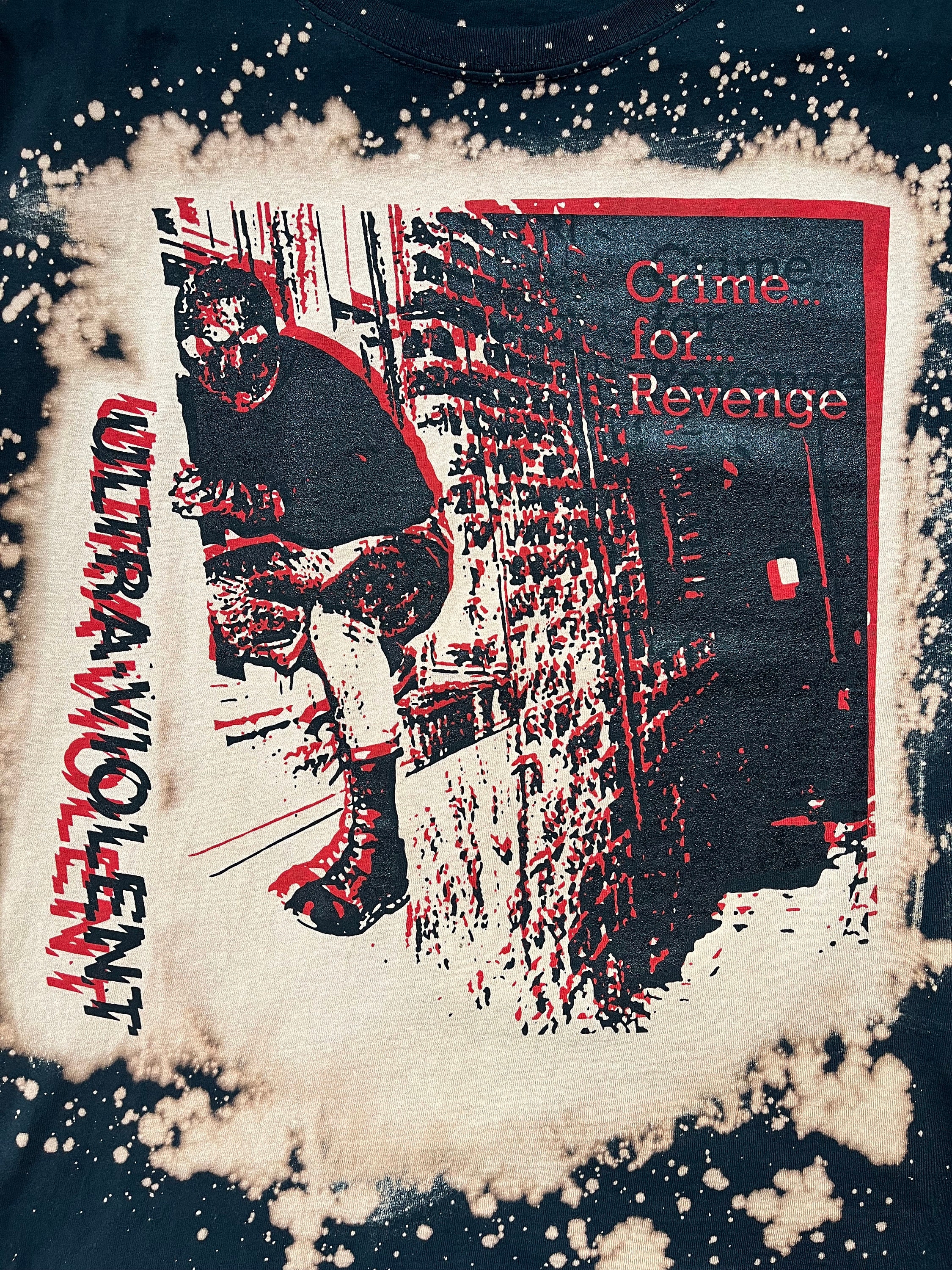 Ultraviolent Uk 82 Punk Shirt Crime for Revenge - Etsy