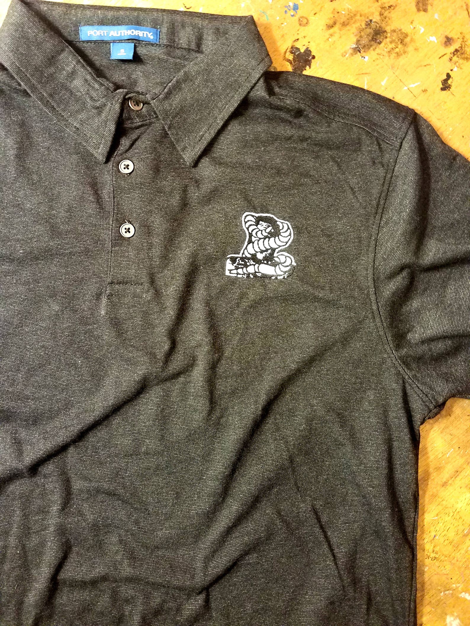 Dcoi Worms WORMFACE Embroidered polo shirt | Etsy
