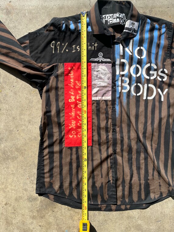 XL Seditionaries Anarchist Shirt Repro No Dogs Body Addicted to